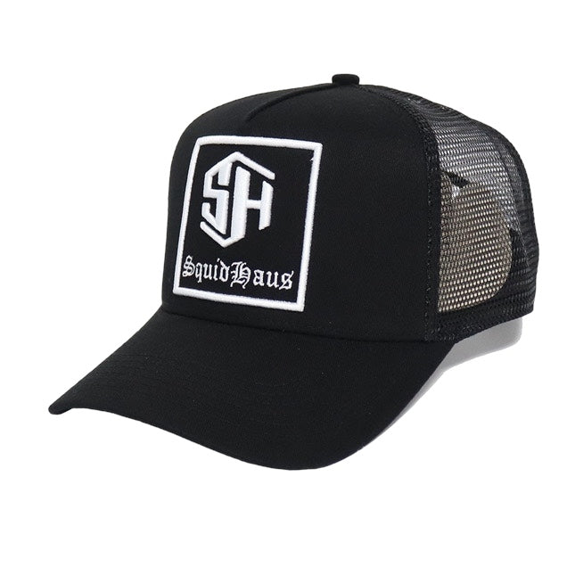 Black & White SquidHaus Trucker Hat